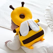 [호랑이머리쿵] 리틀클라우드 유아 아기 머리쿵 방지 머리 보호대 쿠션, 1개, 꿀벌