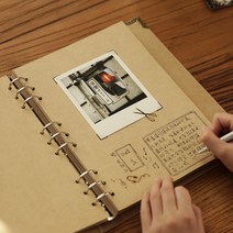 북바인딩 재료 수제노트 다이어리 만들기 DIY 세트 키트, 새로운 - 2색 내부종이(외부크라프트지)