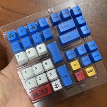 컬러풀 기계식 키보드 커스텀 키캡 PBT 소재 숫자 키 캡 건담 벚꽃 마리오 테마, 공식표준배치, 건담 B, 기계식키보드
