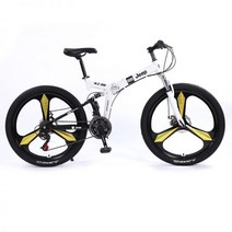 풀샥mtb 입문용 오프로드 청소년 엠티비 성인 자전거 수입 산악 충격흡수, 27단, 20인치, Y형 블랙 3스포크