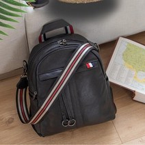 기타 여성천연가죽둥근캐주얼백팩