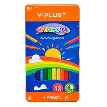 [알파] [1015948][와이플러스]색연필/레인보우/틴케이스/Z009/12색, 옵션:[7831530]옵션없음