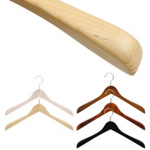 원목옷걸이 나무 베이직2 정장상의 남자 (5개), (블랙), 5개입