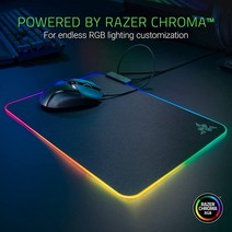 Razer Firefly 크로마 천 게이밍 마우스 패드: 맞춤형 RGB 조명.140269