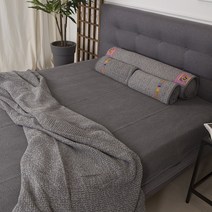 온리품 천연염색 모달 와플 홑 이불 SS (160*210), 황토