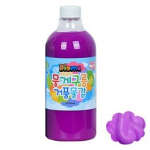 굿템 물감 뭉게구름 거품물감 리필 1000ml 낱색 형광보라 미술놀이 물감 물감놀이 유아미술 유아물감, For▶본본품★º