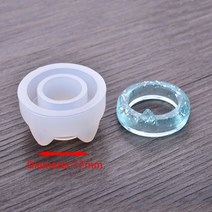 레진몰드 수제 투명 반지 금형 주얼리 링 실리콘 에폭시 말린 꽃 주조, 02 A-17mm