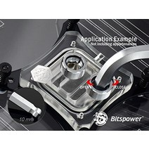 게이밍조립pc 조립pc추천 게임용컴퓨터 Bitspower G0.6cm(1/4인치) 프리미엄 마스터 하드 튜브 압축 피팅 12mm OD 리지드 튜빙용 연마 블루 6팩 바이오더