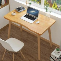조립식 세련된 곡선 테이블 책상 (70x40) 디자인책상 데스크 독서대, 베이지, 상세페이지 참조3
