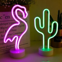 감성캠핑 LED 네온사인 네온등 무드등 파티조명, 2-네온사인-플라망고