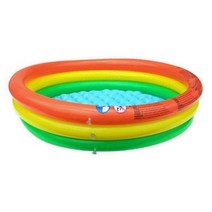 [일오삼유통] 유아풀장 원형풀장 미니풀장 홈캉스 여름용품 물놀이풀장 가정용수영장, 혹★ 원형 유아용 풀장 100cm 3단 컬러 물놀이 홈, [좋아요]