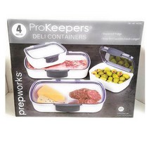 프렙웍스 프로키퍼 밀폐용기 식품보관 델리 ProKeepers Deli Food Storage Set 4 Piece