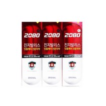 BTM 2080 진지발리스 치약 기획 허블민트 120gx3, 없음