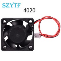 냉각 팬 3010 4010 4020 5015 mm 2 핀 듀폰 와이어 쿨러 DC 5V 12V 24V 다중 옵션 3D 프린터 라즈베리 파이, [06] 4020, [01] Black, [01] 5V