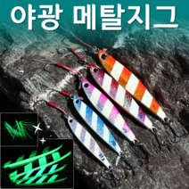 MEN피싱 야광 홀로그램 메탈지그 21g28g40g60g80g 갈치전용 루어 바늘 삼치 농어 방어낚시, 28g, 메탈지그-레드