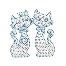 핫픽스 모티브 의류리폼 옷리폼 스톤 큐빅 부자재 의류DIY - 꼬마 고양이1