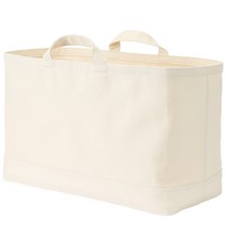 무인양품 MUJI 손잡이 캔버스 장방형 수납 바스켓 XL 4550002528461, 1개