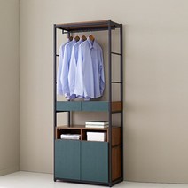 시스템선반 이케아 국내제작 우드 철제 진열장 원룸 옷 화장품 소품 다용도 수납정리 선반, G522, 그레이