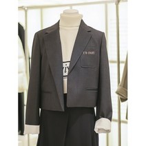 주크 (행사) [주크] 아웃포켓 자수 포인트 크롭자켓 (Z223MSF006)