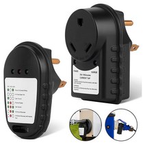 30A RV 회로 시험기 서지 어댑터 125V RV 전력 보행 테스터 여행 트레일러 용 14-50P 리셉터클 분석기, 하나, 검은 색