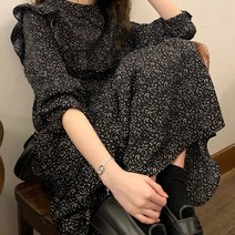 러플잔꽃패턴원피스