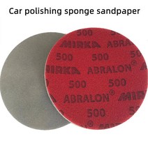 Finland Mirka 스폰지 사포 라운드 플록 공압 연마 직경 150mm 6 인치, 02 600 grit_05 20 pcs