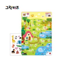마미북 연두팡 붙였다 떼었다 스티커 벽그림 - 동물, 연두팡 붙였다 떼었다 스티커 벽그림/동물