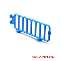 롱브릭타일 접착식파벽돌 파벽돌 대형 빌딩 블록 조립 액세서리 DIY 지붕 벽 난간 집 도시 농장 놀이터, 55 Big fence