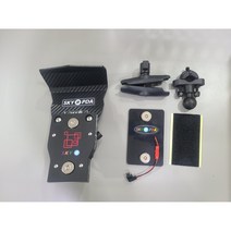 스카이샵 심플M1구거치대 본체+마운트+딱판패드 세트, 미들암/미러볼
