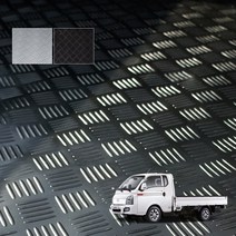 포터2 일렉트릭 EV 더블캡 슈퍼캡 전 연식 고무 트렁크 화물칸 적재함 매트, 블랙, 슈퍼캡-장축 1600x2536