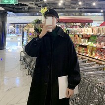 남자 반코트 가을 빅사이즈 아우터 루즈핏 코트 스티치 간절기 트렌치 롱코트 자켓 더플 키작은 하객룩
