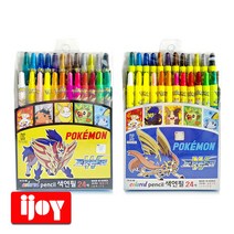 포켓몬스터 24색 색연필 샤프식 돌돌이