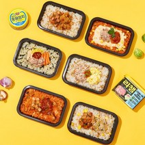 [천삼백케이] [쓰리케어] 포켓도시락 포켓덮밥 6종 6팩 포켓식단 즉석덮밥, 참치비빔덮밥6팩