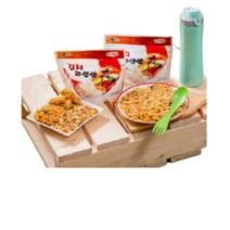 집에서 자취생 간단 야전 전투 캠핑 차박 등산 식량 뽀글이 김치 라면 밥 요리 야식 혼술 술안주, 김치 라면밥 130g (5개)