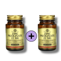 솔가 아연 징크 피콜리네이트 22mg 100 타블렛, 100정, 2병, 100정
