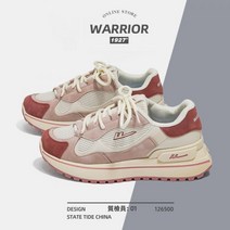 warrior 운동화 풀백 아빠 신발 여성 가을 겨울 새로운 핫 스타일 두꺼운 바닥 증가 캐주얼 스포츠 유행