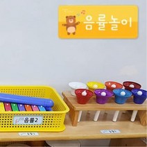 영역놀이 타이틀 게시판7종 미술 역학 과학 유치원 스케쥴표 환경판 영역판 교구 문구