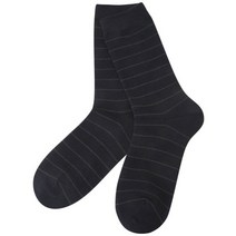 탑텐 공용 스트라이프 레귤러 삭스 블랙 BK
