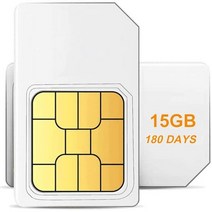 호환 데이터 유심 카드 30-180 일 180MB-30G 휴대폰 3-In-1 4G Wifi 무제한 인터넷 미국, [07] 180 Days 15G