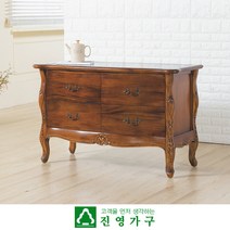 마호 엔틱 4서랍 와이드서랍장, 상세페이지 참조