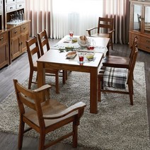 오크마운틴 올리브 6인 오크원목 식탁테이블, 단품