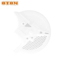 OTOM-바이크 바이크 오토바이 플라스틱 프론트 브레이크 디스크 로터 가드 커버 보호대 혼다 CRF250R CRF250RX CRF450R/RX 모토크로스 액세서리, [03] White, 03 White