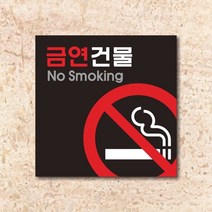 세경케이알 WPS004 금연표지판 금연구역 금연건물 금연빌딩 실내간판 도어싸인 표지판 안내판, 포멕스