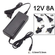 12V 8A 8000am AC DC 전원 어댑터 공급 변환기 충전기 스위치 Led 변압기 CCTV 카메라에 대 한 충전 LED 스트립 빛 Q, [01] 미국 플러그, 01 미국 플러그