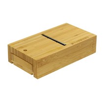 DIY 양초 용품 트리밍을위한 나무 상자 비누 덩어리 커터 베벨 러 대패, 19.5x11x5CM, 대나무 금속, 활기 없는