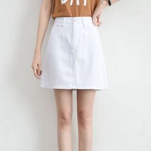 [yoonimall] 앤티크 랩탑 A라인 데님 미니스커트