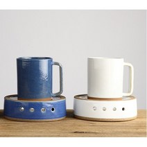 담소 컬러 도자기워머 보온유지 음식워머 티팟, 담소 화이트 내열워머