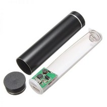 배터리박스 밧데리 호환 1 개 금속 5V USB 전원 은행 케이스 키트 1X 18650 배터리 충전기 상자 DIY 휴대 전화, rose red