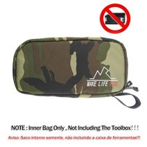 오토바이 사이드박스 탑박스 가방 거치대 왼쪽 도구 상자 5 리터 플라스틱 케이스, Inner BagCamouflage