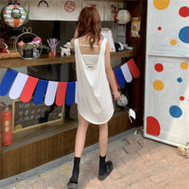 오르난 여성 여름 비치 등파인 나시 원피스 KB358